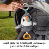 FISHER-PRICE Flap & Go Toucan – Kinderwagen-Plüschspielzeug fördert Feinmotorik und sensorische Fähigkeiten für Neugeborene ab der Geburt HNX66 Babyspielzeug Naty Shop