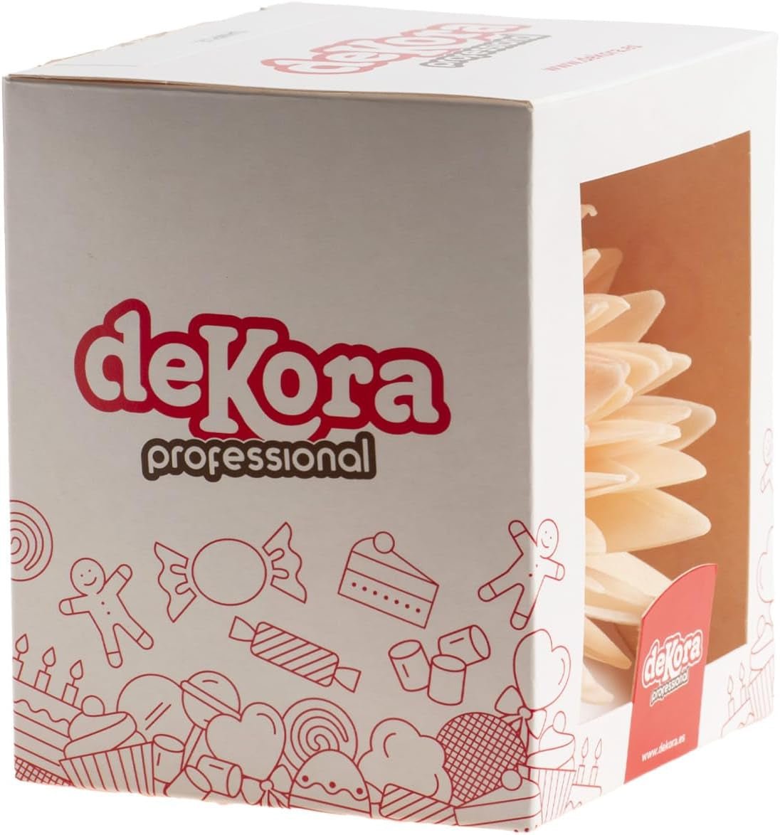 dekora – 12,5 cm große Riesenblume – Herbst-Dahlie – glutenfrei, laktosefrei, vegan – Kuchendekorationen für Hochzeiten, Geburtstage und Desserts – einfach zu verwendende Zuckerpaste von Naty Shop