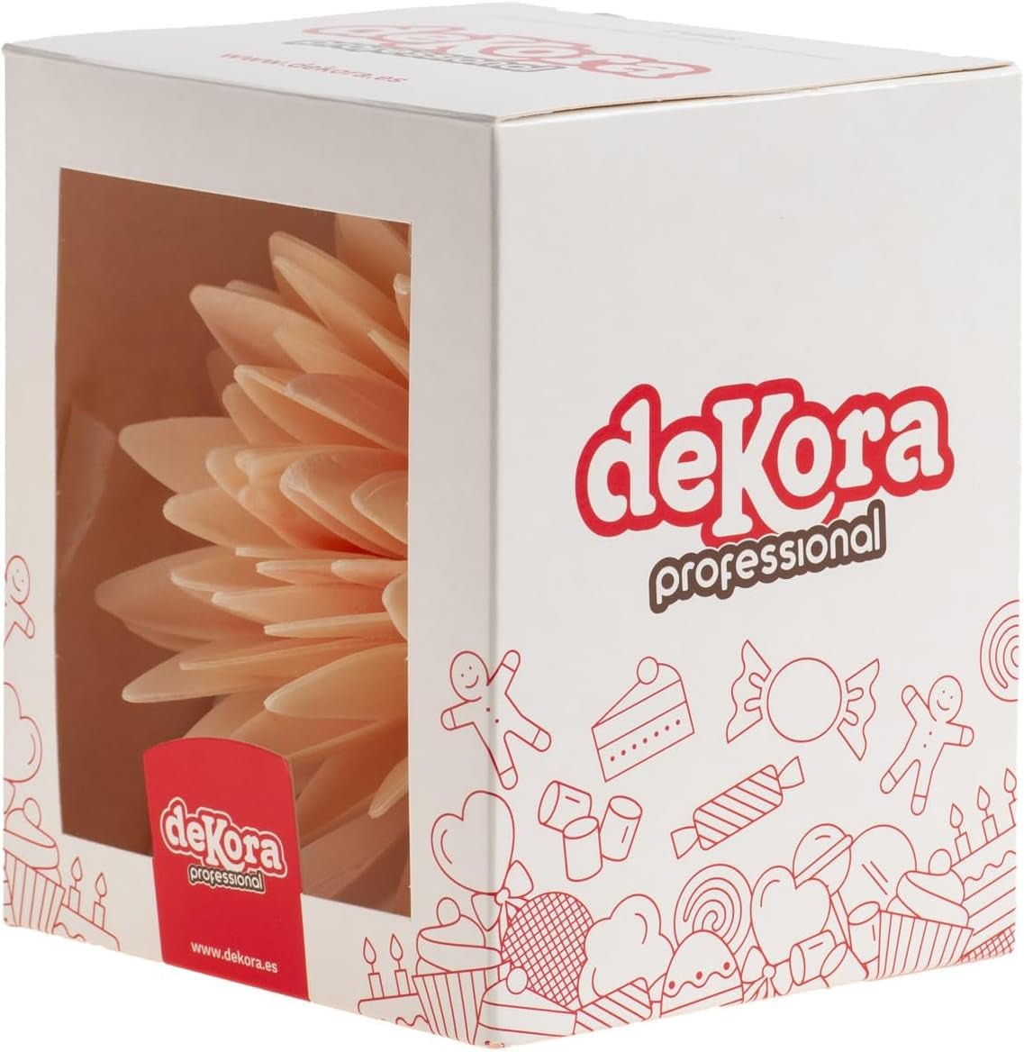 dekora – 12,5 cm große Riesenblume – Herbst-Dahlie – glutenfrei, laktosefrei, vegan – Kuchendekorationen für Hochzeiten, Geburtstage und Desserts – einfach zu verwendende Zuckerpaste von Naty Shop