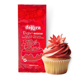 Dekora – Weißer Zuckerpastenfondant 150 g – Perfekt für Kuchen und Backdekorationen – Gluten- und laktosefrei – Vanillegeschmack – Weich, flexibel und leicht zu formen für kreative Dekorationen Naty Shop Rote Zuckerpaste