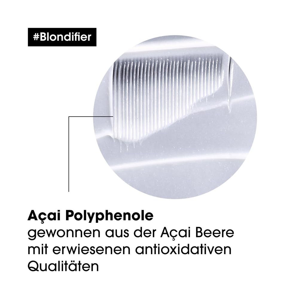 L'Oréal Professionnel | Pflegende Maske für blondes und blondiertes Haar, Açai-Fruchtextrakt, Serie Expert, Blondmaske Naty Shop Haarmaske