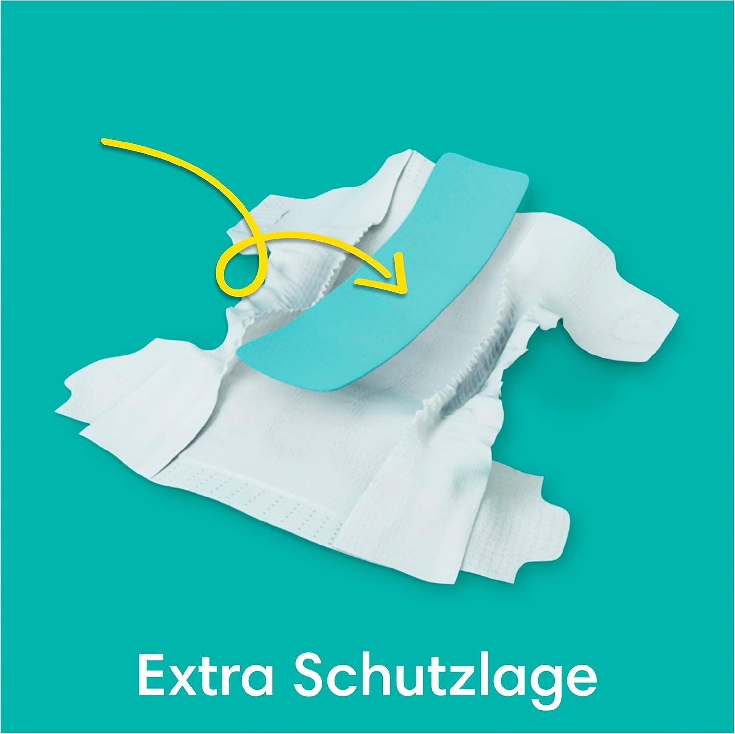 Pampers Baby-Dry Windeln, Größe 8, 43 Windeln, ab 19 kg, Jumbo+ Packung