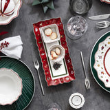 Villeroy & Boch - Toy's Delight Soßenset, 4-teilig, Servierplatte mit Schalen, weihnachtliches Soßenschalen-Set, Spielzeug-Tischdekoration, Serviertablett, Schüsseln, Weihnachtsgeschirr, Premium-Porzellan