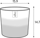 Runder Topf elho Farbverlauf 16 cm – für den Innenbereich – 100 % recycelter Kunststoff – Ø 15,9 x H 14,7 – Grün/Bambusgrün