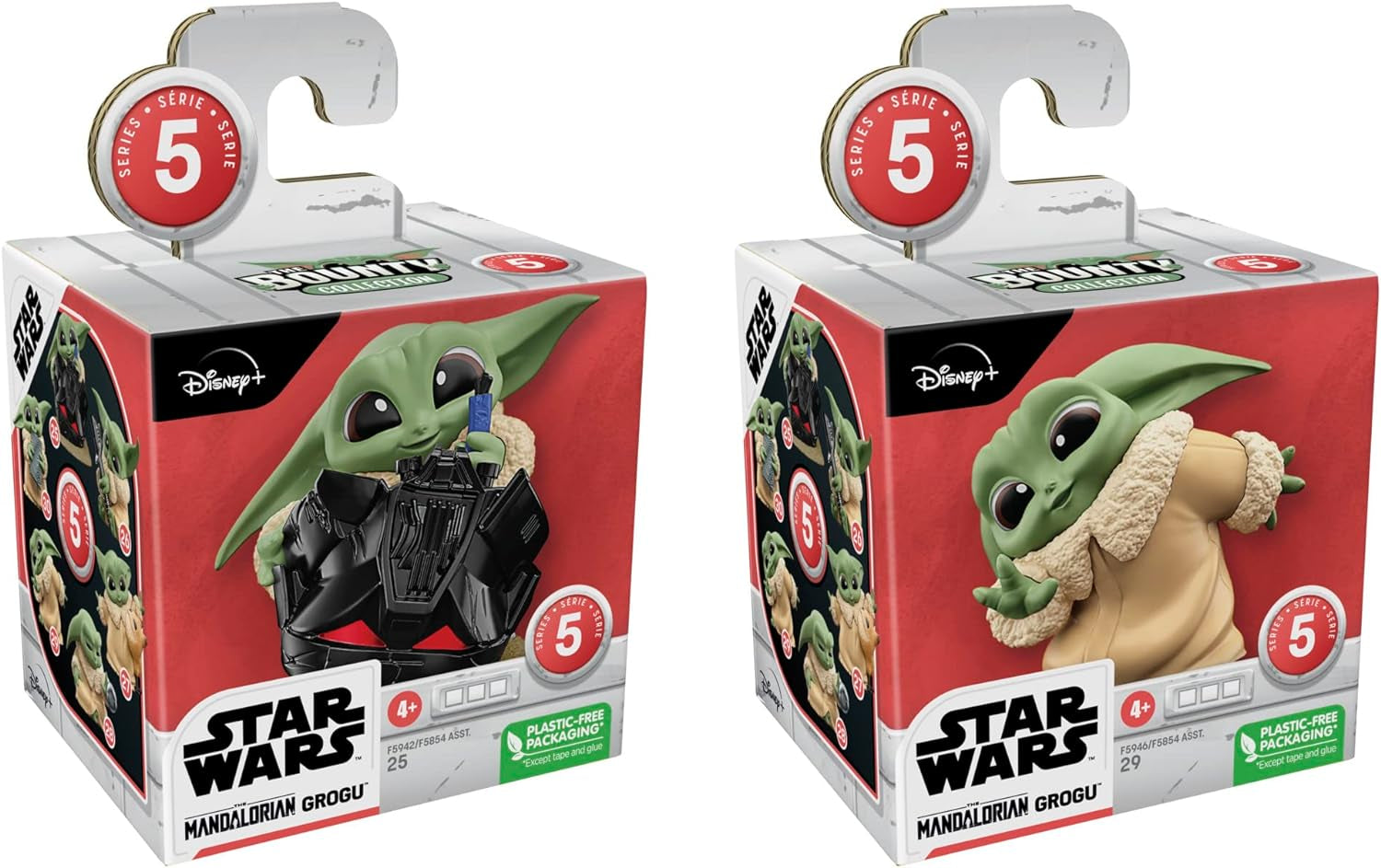 Star Wars Hasbro the Bounty Collection Serie 5, Grogu-Figuren 2er-Pack, Helmspiel, Guck-Guck-Spiel, Spielzeug ab 4 Jahren, 5,5 cm, Multi, F5941 Actionfiguren Naty Shop