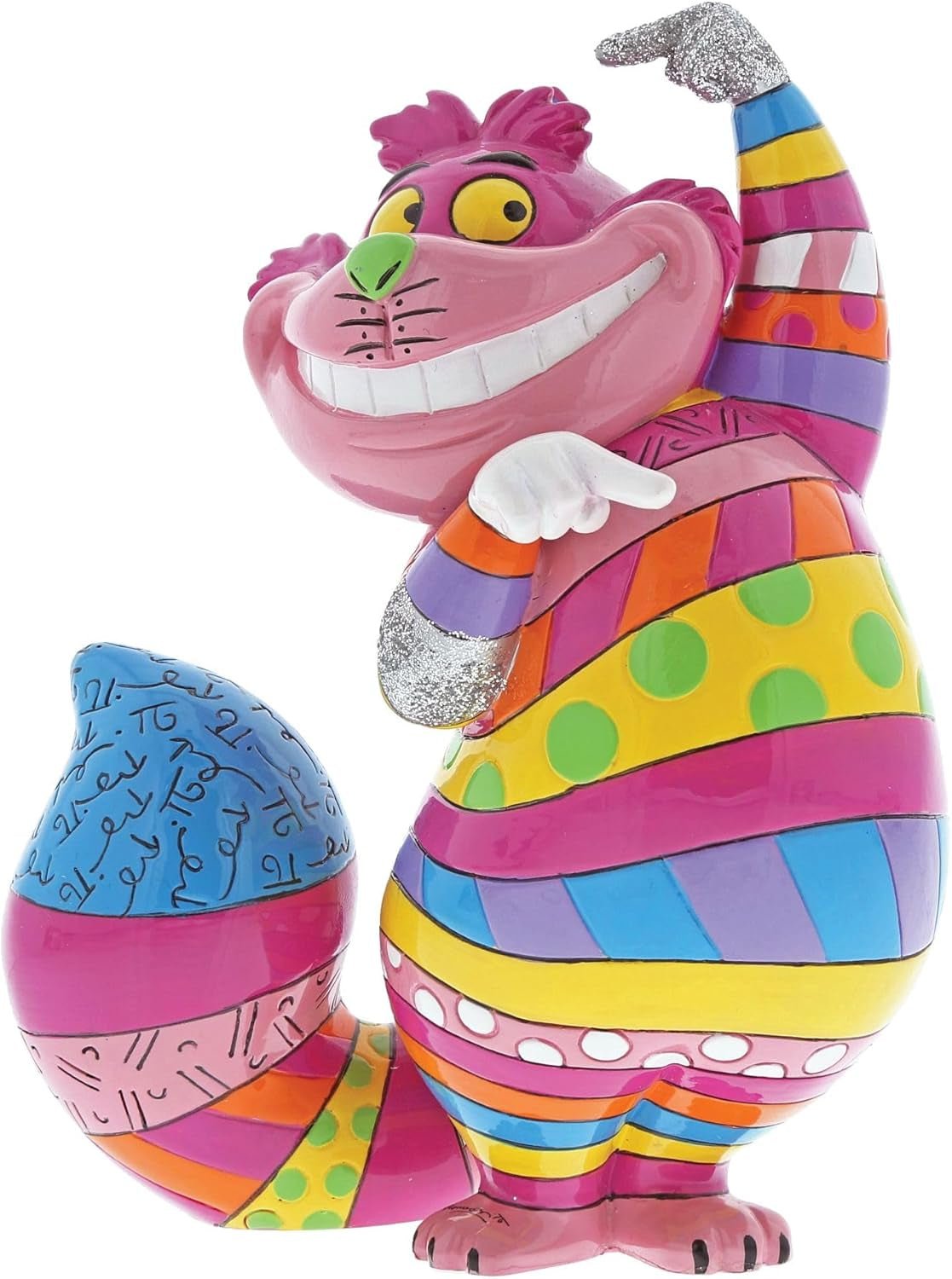 Disney Britto Collection Cheshire Cat Figur, farbige Statuetten und Skulpturen Naty Shop