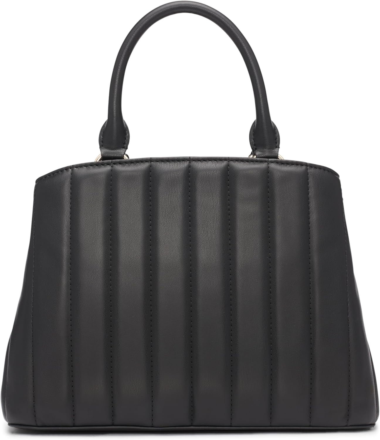 DKNY Chain Lexington Park Medium Logo Chain Satchel, Schwarz/Gold, Einheitsgröße Damen Naty Shop Taschen