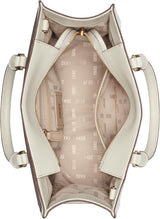 DKNY Damen Perri Satchel mit Logo-Anhänger, Einheitsgröße Damentaschen Naty Shop
