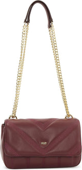 DKNY Flap Shoulder Bag Taschen Damen Naty Shop Distressed Wine