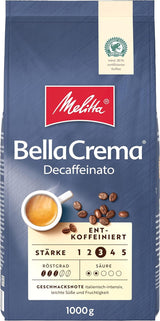 Melitta BellaCrema La Crema Kaffeebohnen 1 kg und BellaCrema Decaffeinato entkoffeinierte Kaffeebohnen 1 kg