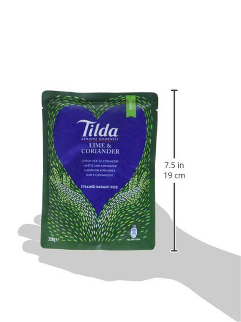 TILDA Gedämpfter Basmatireis mit Limette und Koriander für die Mikrowelle, 250g