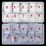 1000 Stück künstliche Nägel, 10 Größen, natürliche Nagelspitzen, künstliche französische Nagelspitzen, künstliche Nagelspitzen, falsche Nagelspitzen, Box, Kunstspitzen für Frauen und Mädchen