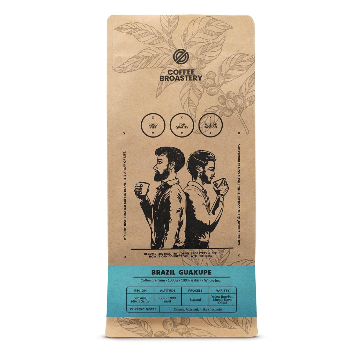 Satz Kaffeebohnen 3x1kg 3000g | Brasilianisches Guaxupe | Brasilianischer Kaffee | Spezialkaffee | Frisch frittiert | Handwerkliche Kaffeebäckerei