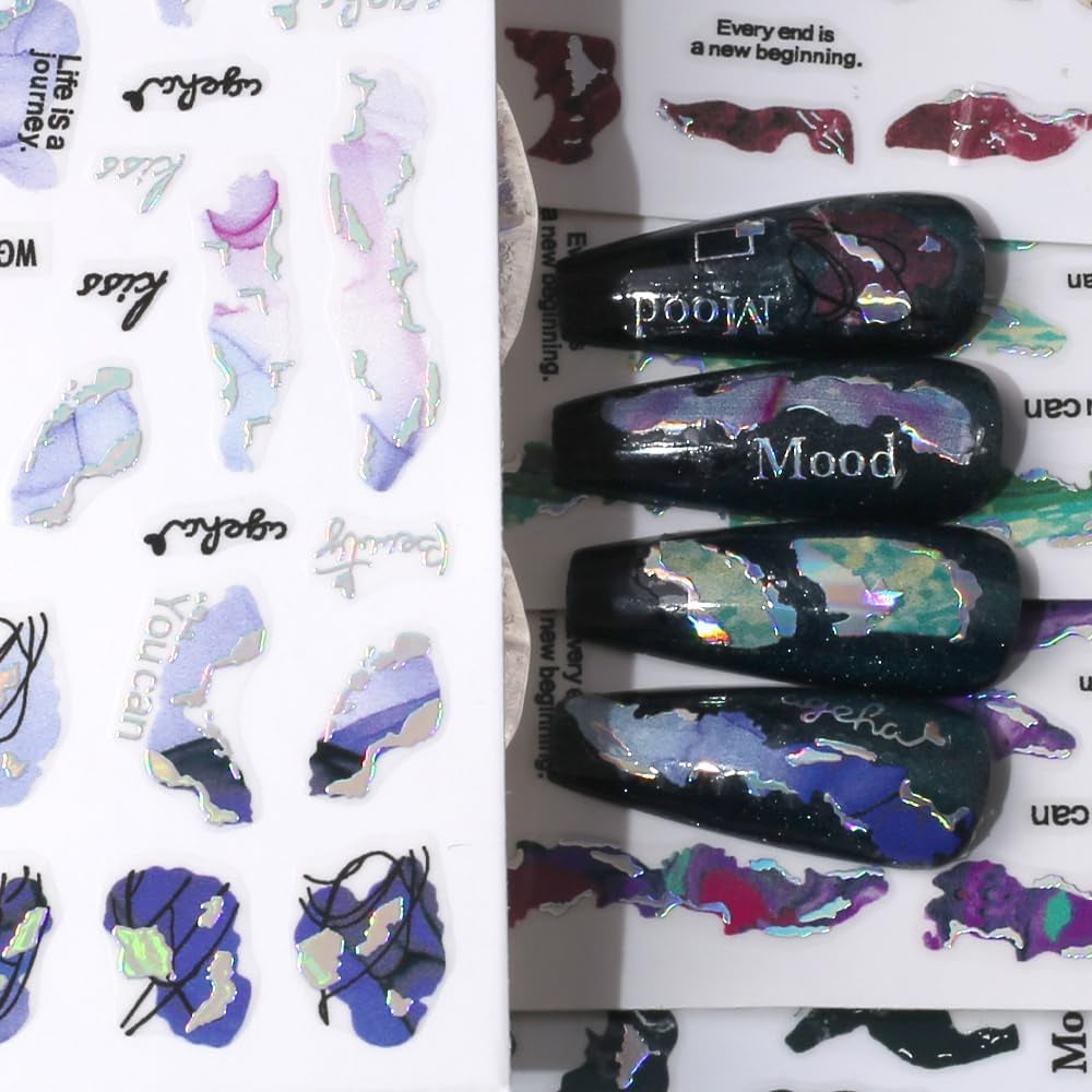 6 Farben Marmor Nagelaufkleber Bronzer Silber Selbstklebende Aufkleber Bloom Marmor Nagelaufkleber 3D Marmor Nagelaufkleber Design Zubehör Nagelkunst Aufkleber Nagelaufkleber Set Nagelfolie