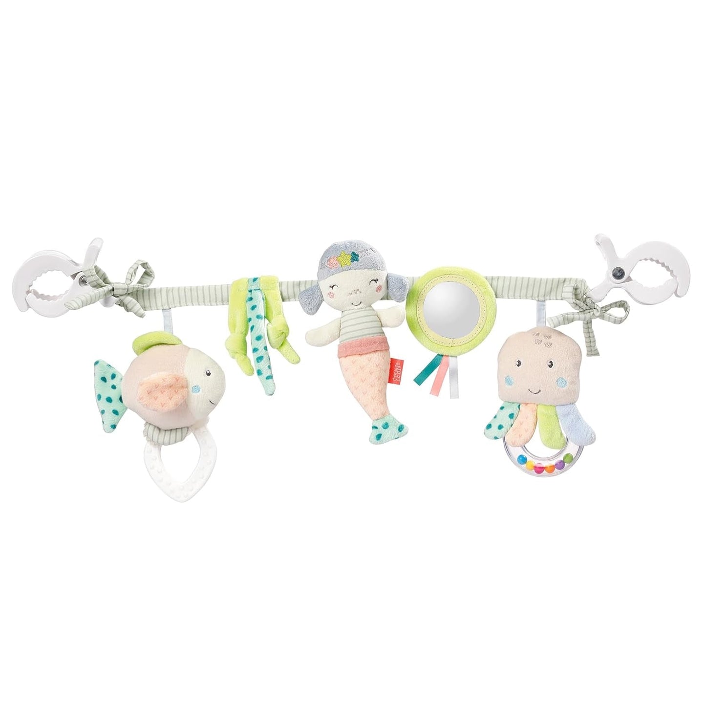 Fehn Baby-Mobile-Kette Panda Baby Mobile – Baby-Mobile-Kette mit süßen Figuren – flexibel hängendes Babyspielzeug – Kinderwagenspielzeug für Babys und Kleinkinder ab 0+ Monaten Babyspielzeug Naty Shop Kleinkinder