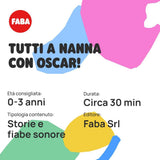 Plüschtier – Tutti a Nanna con Oscar! - Geschichten und Klangmärchen für Kinder ab 10 Monaten - Zum Anhören mit Geschichten, italienische Version Jucarii Bebe Naty Shop