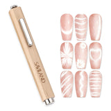 SAVILAND 4X Hochfester Cat Eye Magnet Für Nagel: 3-In-1 Nagel Magnet Rund Lange Streifenperle N35 Neodym Ultra Strong Magnet Für Nagellack Präzise 3S Formung Cat Eye Gel Nagellack Magnet Magnetstift