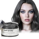 Temporäre Haarfarbe, 4,23 Unzen Farbwachs für Männer und Frauen, waschbare natürliche Farbpomade, sofortige Haarfarbe für Party, Cosplay, Halloween (rot) Naty Shop Haarfarbe Schwarz 120 g (1 Packung)