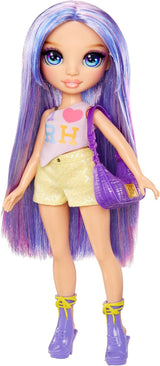 Rainbow High My Fashion Style Puppe – Lila – 28 cm Lila Modepuppe mit attraktivem Outfit und stylischer Tasche, zum Spielen, Posieren, Sammeln, für Kinder von 4–12 Jahren