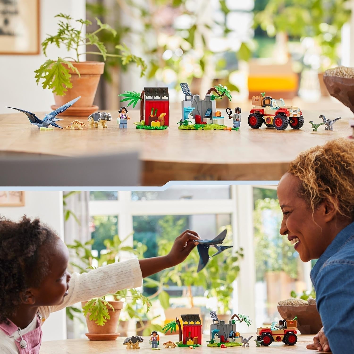 LEGO Jurassic World Rettungszentrum für Baby-Dinosaurier, Set mit kleinen Dinosaurierfiguren, darunter Triceratops, Ankylosaurus und Velociraptor, Baugeschenk für Jungen und Mädchen ab 4 Jahren 76963 Bausätze Besuchen Sie den LEGO-Store