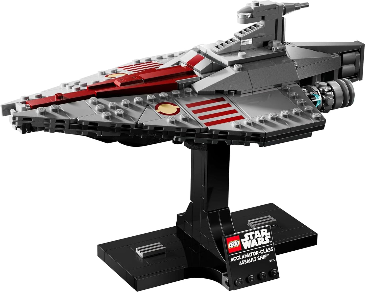 LEGO Star Wars 75404 Angriffsschiff der Acclamator-Klasse aus „Angriff der Klonkrieger“ – Raumschiff zum Sammeln, Bauen und Ausstellen – Fantasy-Bauset – Geschenk für Erwachsene und Teenager-Fans. Bausets Besuchen Sie den LEGO-Store