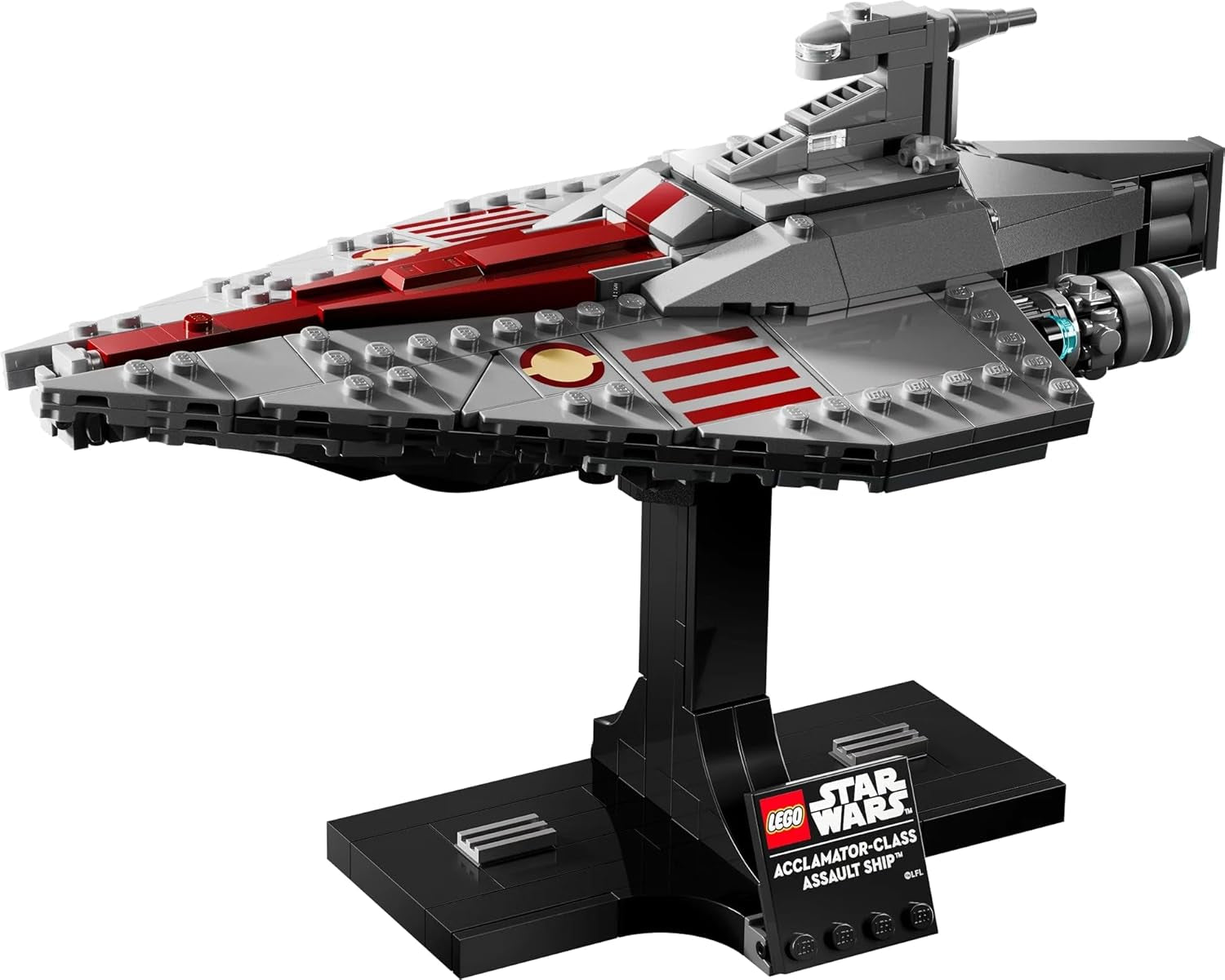 LEGO Star Wars 75404 Angriffsschiff der Acclamator-Klasse aus „Angriff der Klonkrieger“ – Raumschiff zum Sammeln, Bauen und Ausstellen – Fantasy-Bauset – Geschenk für Erwachsene und Teenager-Fans. Bausets Besuchen Sie den LEGO-Store