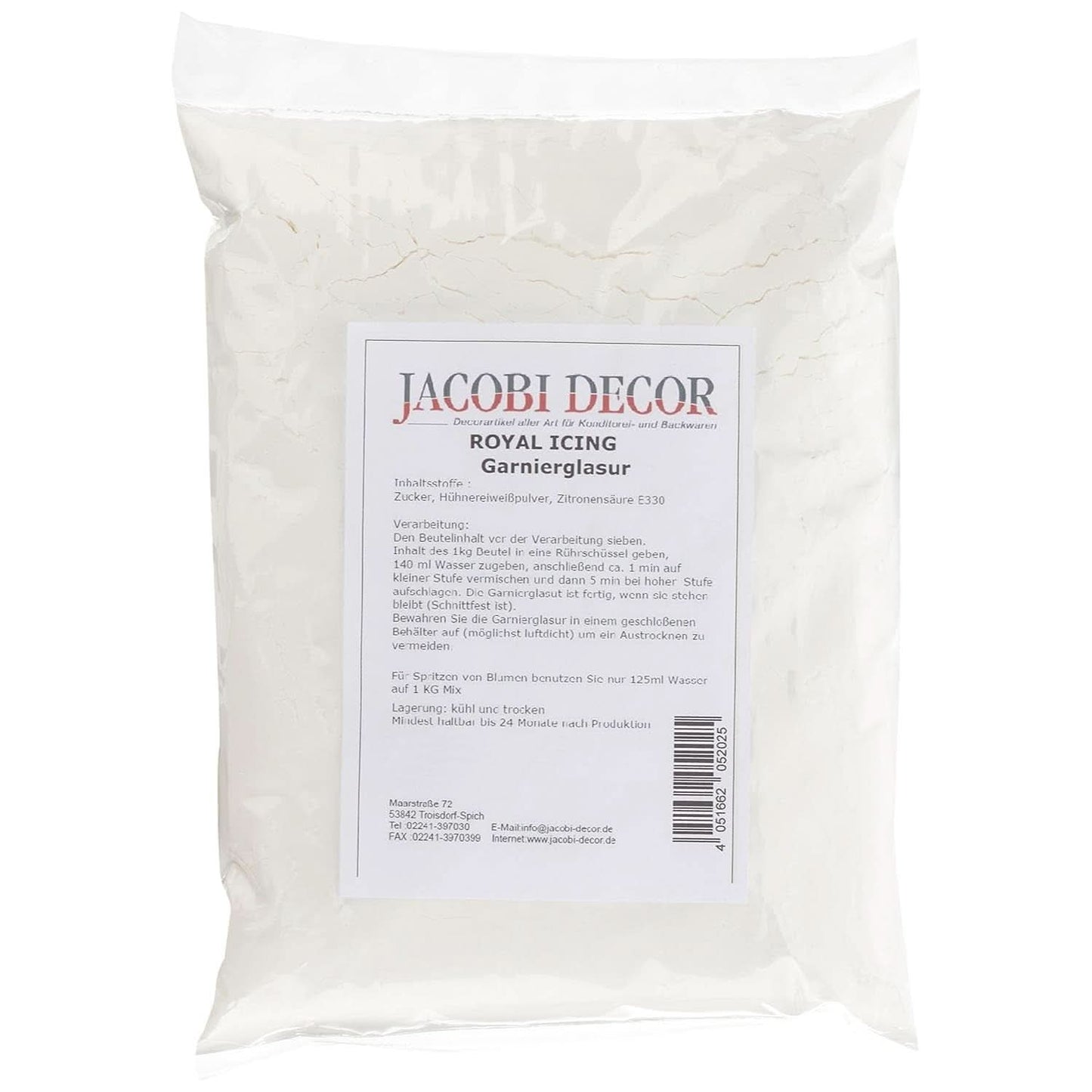 Cake Company Royal Icing, 1 kg, glutenfreie Glasuren und Dekor Naty Shop