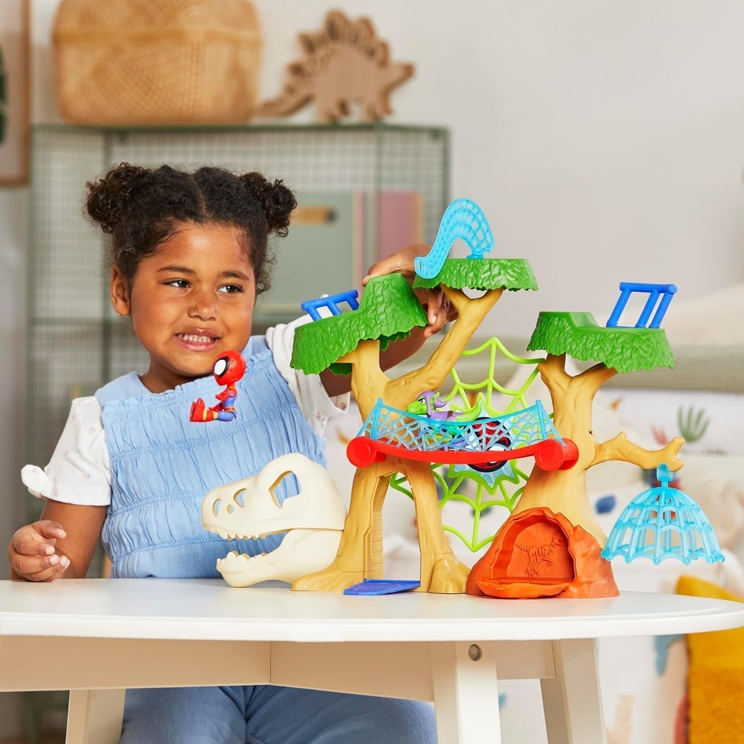 Marvel Spidey und seine Superfreunde Dino Treehouse Superhelden-Spielset Actionfiguren Naty Shop
