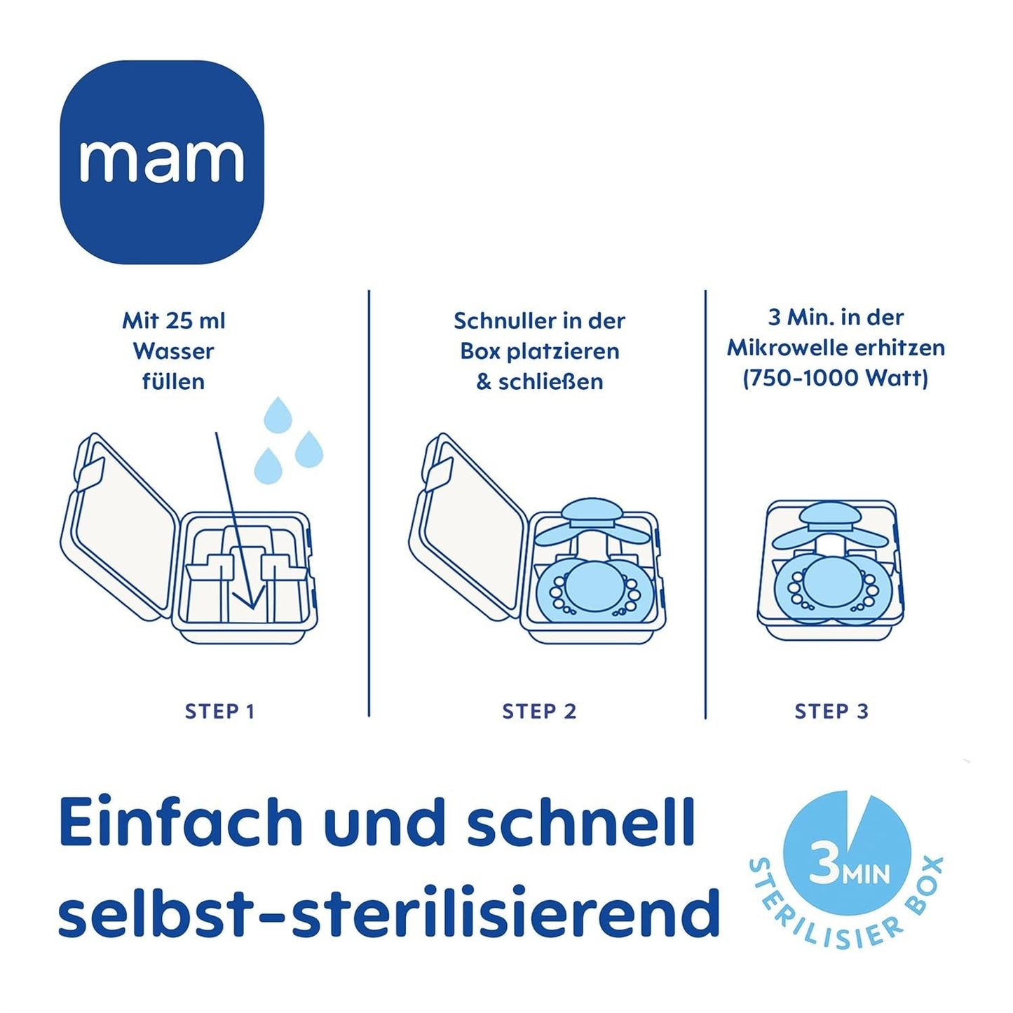 MAM Original Schnuller, 2er-Pack, zahnfreundliche Babyschnuller, aus nachhaltigen und bioregenerierbaren Materialien, MAM SkinSoft Silikonsauger, mit Schnullerbox, 6-16 Monate, Wolf/Kaninchen
