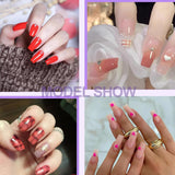 Künstliche Nägel mit vollständiger Abdeckung, 504 Stück, 12 Größen, künstliche Nägel mit Nagelkleber, künstliche Acrylnägel mit Aufbewahrungsbox für Nagelstudios und Heimwerker-Nagelkunst zu Hause (quadratisch)