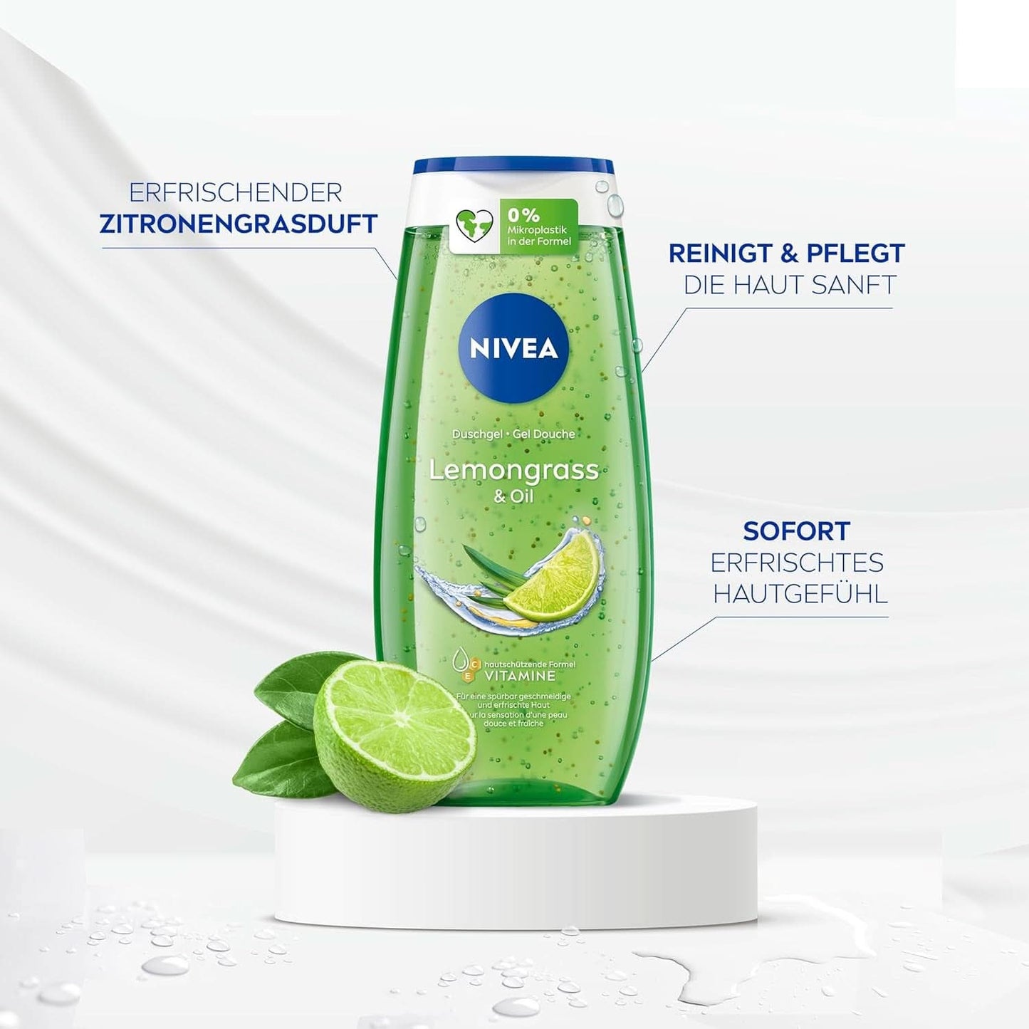 NIVEA Lemon Grass And Oil Duschgel, 250 ml Dusche und Bad Naty Shop