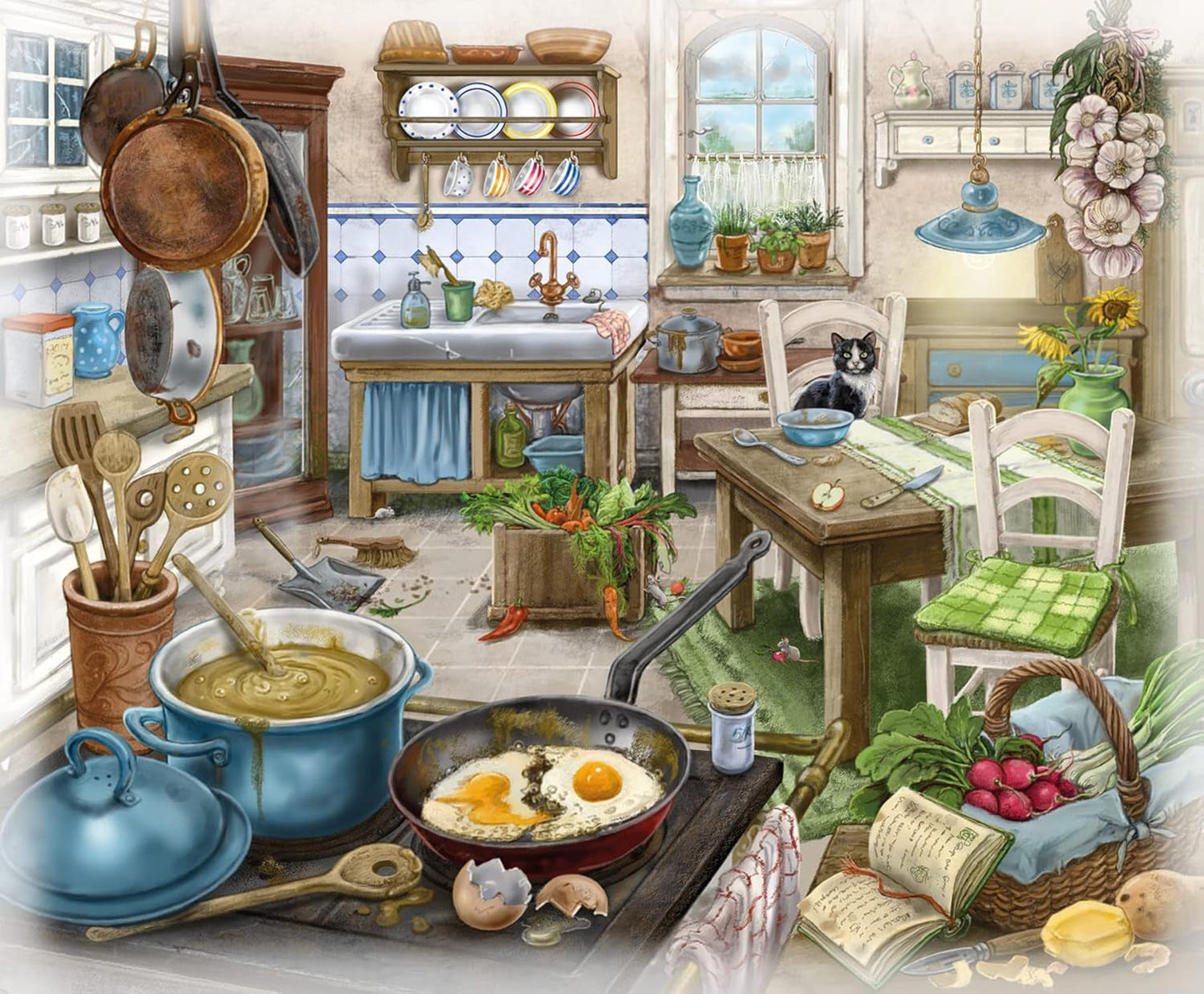 Ravensburger EXIT Puzzle – Das geisterhafte Herrenhaus – 6X 99-teiliges Puzzle für Puzzle-begeisterte Erwachsene und Kinder ab 10 Jahren. Puzzle Naty Shop