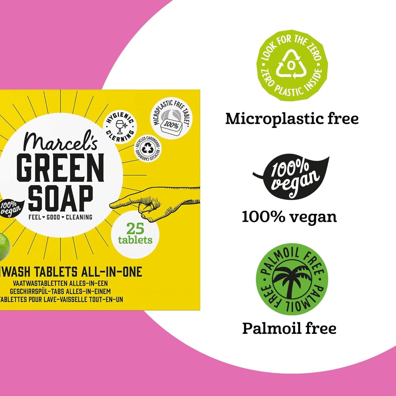 Marcel'S Green Soap Geschirrspültabs All-In-One – Grapefruit & Limette – 25 Stück Küchenreiniger Naty Shop