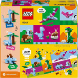 LEGO Classic Kreativ-Dinosaurier-Bauset mit Tiermodellen und Figuren aus Steinen, fantasievolles Spielerlebnis, Geschenk für Jungen und Mädchen ab 5 Jahren, inklusive T.Rex und Triceratops 11041 Bausets Besuchen Sie den LEGO-Store