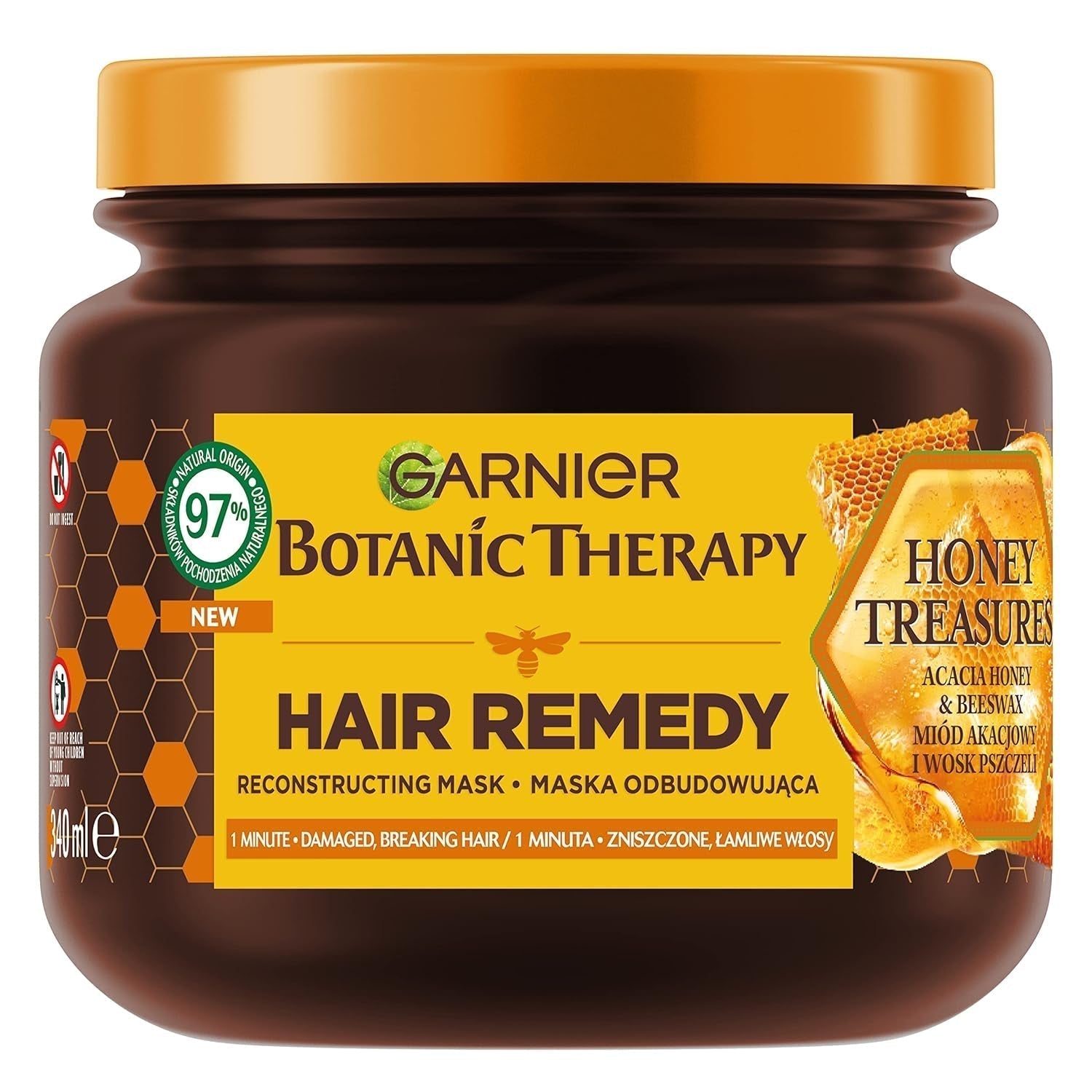 Garnier Botanic Therapy Honey Treasures Haarmaske 340 ml Naty Shop Haarmaske Standardtitel