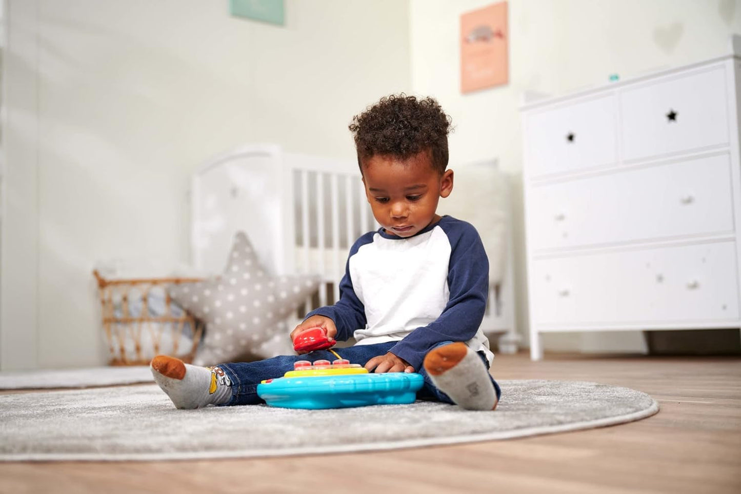 Simba 104010016 - ABC-Farbtelefon, Babyspielzeug, drehbare Bildanzeige, Lied, Spieltelefon, Lerntelefon, mit verschiedenen Geräuschen, 20 cm, Motorik, für Kleinkinder, ab 6 Monaten Babyspielzeug Naty Shop