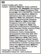 Allgroo Udon Instantnudeln – Miso, Udon-Suppe, würzig, aromatisch, schnelle Zubereitung – enthält 3 Portionen – 1 x 690 g
