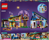 LEGO Friends Olly und Paisley Familienhaus, Puppenhaus mit Figuren und Zubehör, zweistöckiges Haus und Baumhaus-Set, kreatives Geschenk für Mädchen und Jungen ab 7 Jahren. 42620 Bausets. Besuchen Sie den LEGO-Store