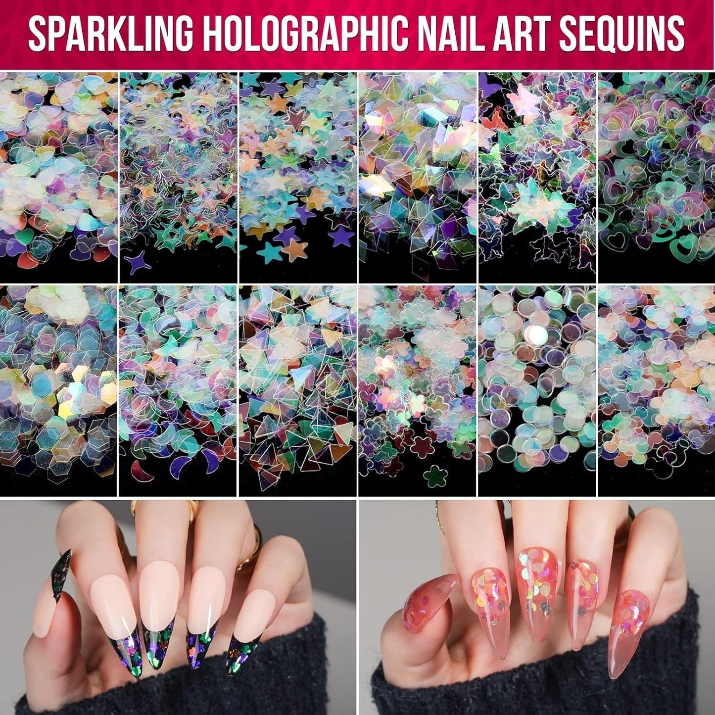 FANDAMEI Nail Art Pinsel Set, 15 Stücke Pinsel Für Gelnägel Nagel Pinsel, 5 Stücke Gepunkteter Stift, 10 Rolle Streifenband Nägel, Strasssteine ​​​​Nägel, Ultra Dünne Nagel Pailletten Für Nagelkunst Maniküre Set