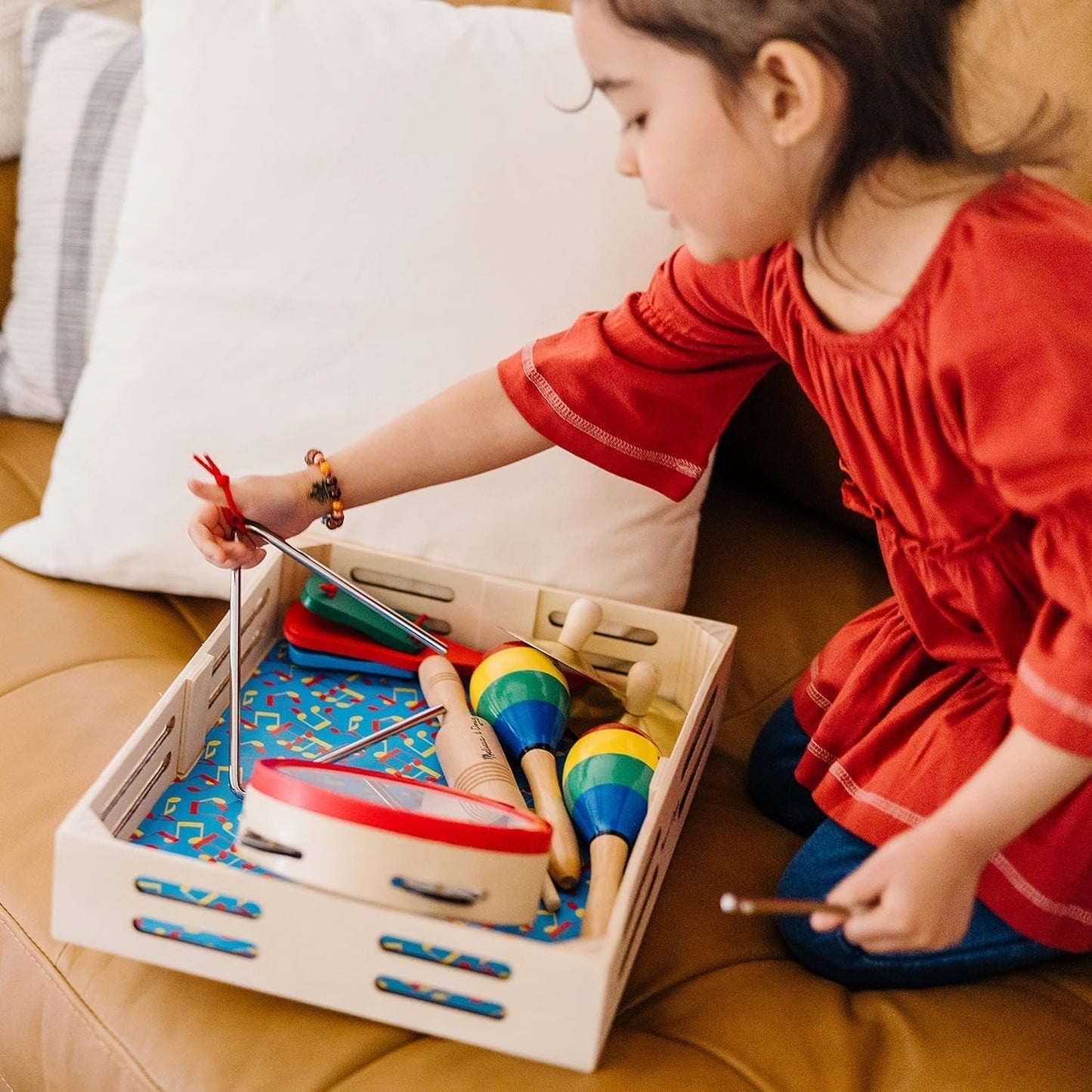 Melissa & Doug Eine Band in einer Box | Lernspielzeug | Musikspielzeug für Kinder | 3+ | Geschenk für Jungen oder Mädchen Naty Shop Babyspielzeug