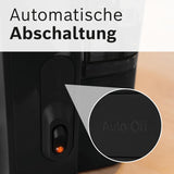 Bosch MyMoment TKA2M113 Filter-Espressomaschine, 1,25 l Glaskaraffe, 10–15 Tassen, 40-Minuten-Warmhaltefunktion, Anti-Tropf-System, drehbarer Filterhalter, abnehmbarer Wassertank, 1200 Watt, Mattschwarz
