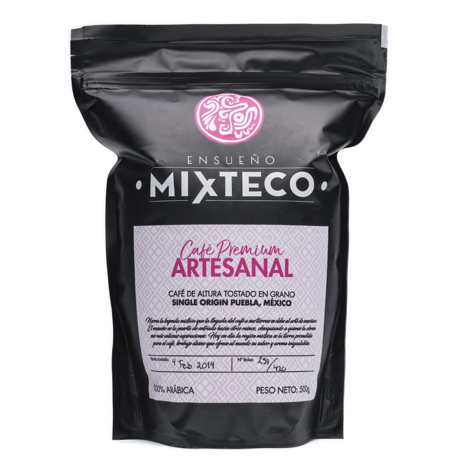Geröstete Arabica-Kaffeebohnen | 500 g mit einem Hauch von Kakao und Mandeln | Von einer traditionellen Kaffeerösterei | Zarter Geschmack