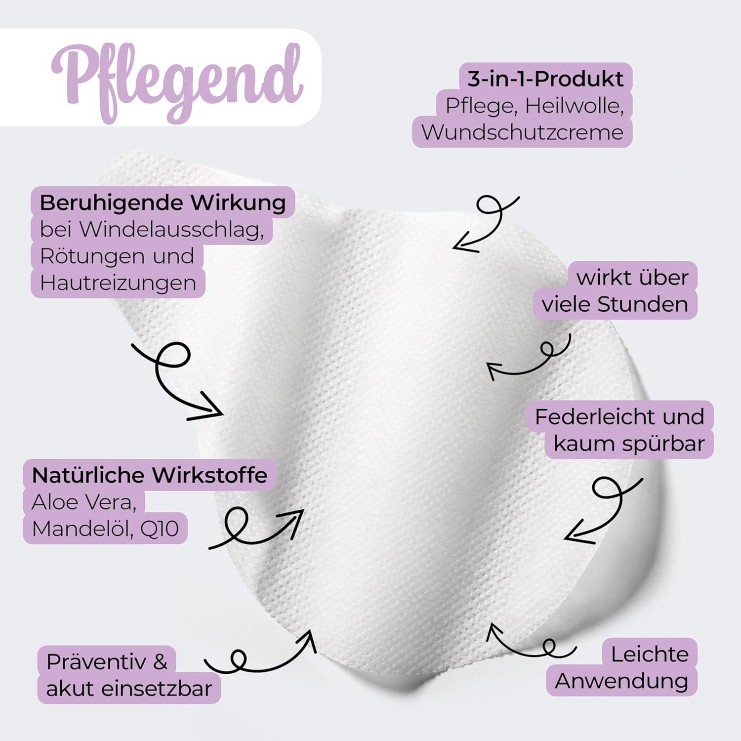 Millis Zaubertücher bei Windeldermatitis Baby, bekannt aus „Die Höhle der Löwen“, 25 Tücher (1 x 25er) mit Aloe Vera, Mandelöl & Q10 – Pflegt, schützt & dient als Wundschutz bei gereizter Haut