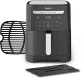 Tefal Easy Fry Max EY2458, 5 Liter, Heißluftfritteuse, 10 automatische Kochprogramme, digitaler Touchscreen Appliances Naty Shop Black Single – Ohne Fenster 6,5L