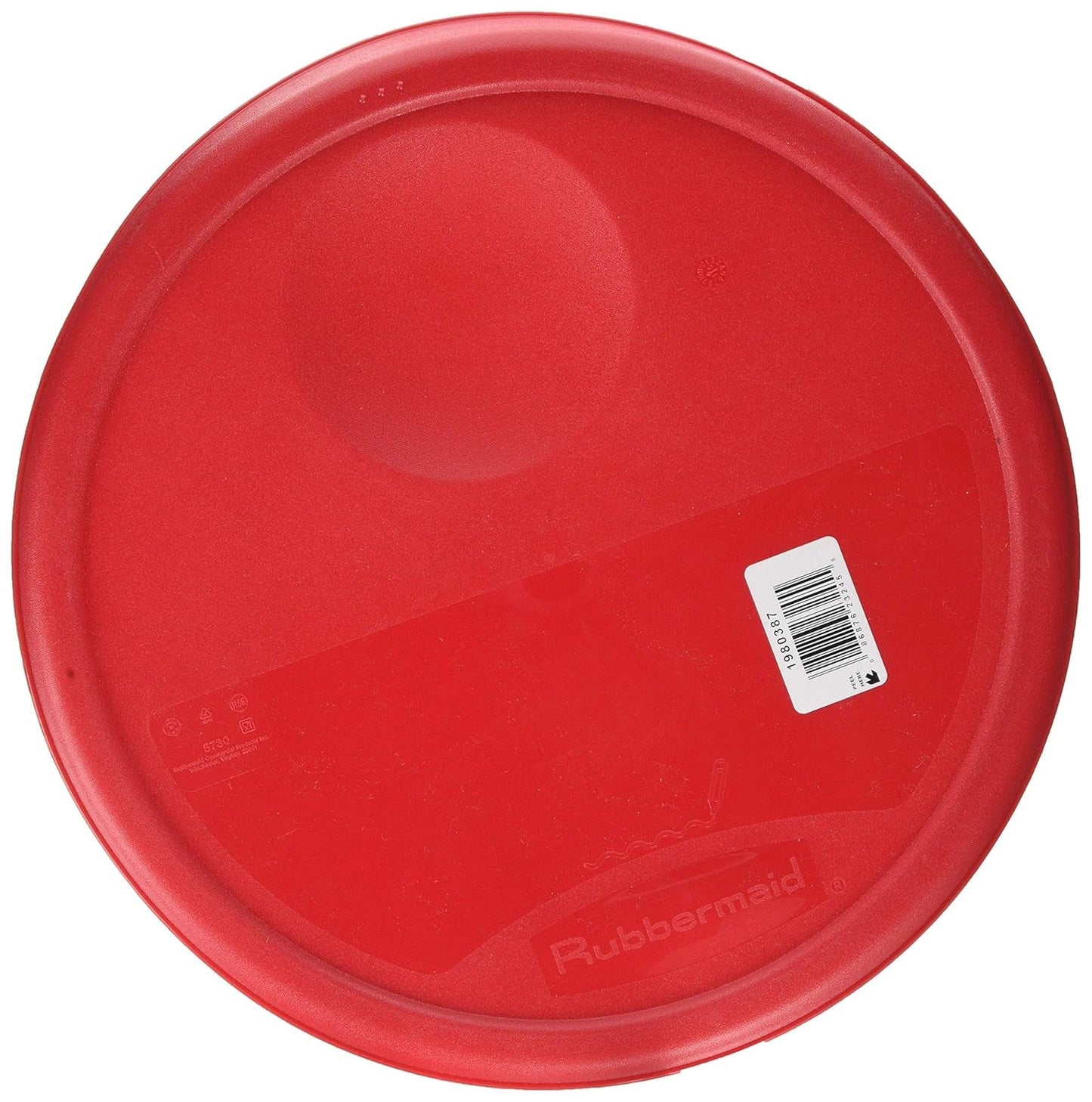 Deckel für Frischhaltedosen, rund, rot, 11,4 L Naty Shop Frischhaltedosen