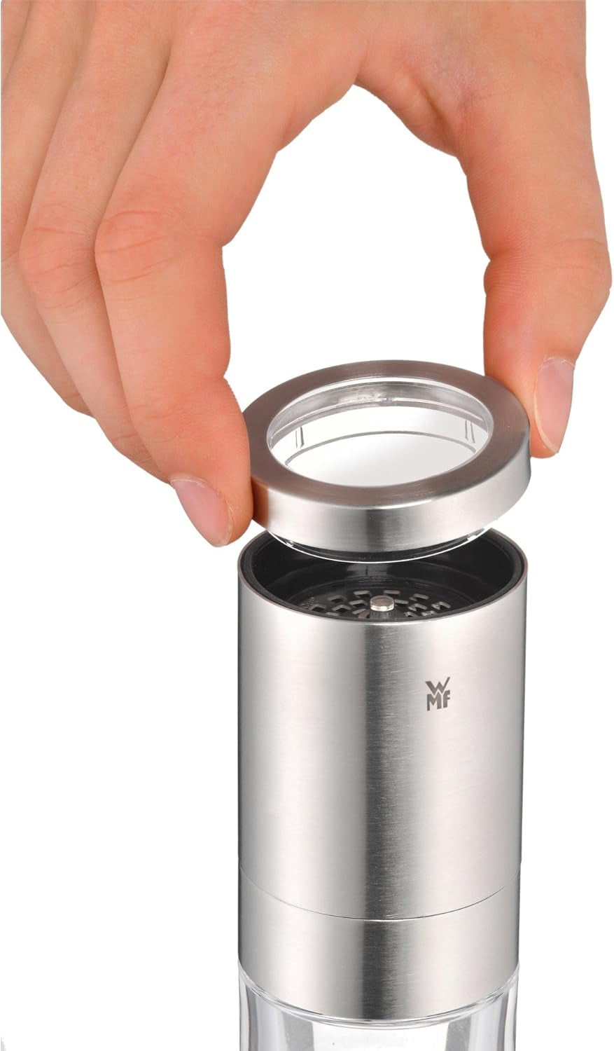 WMF Gourmet Gewürzmühle 10,5 cm, Edelstahl Cromargan Mühlen und Hobel Naty Shop