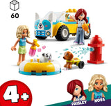 LEGO Friends Mobiler Hundepflegesalon, Rollenspiel-Tierfahrzeug-Spielset, Kinderspielzeug mit 2 Figuren und 2 Hunden für Mädchen und Jungen ab 4 Jahren, Hundepflegeset 42635 Bausätze Beuche den LEGO-Store
