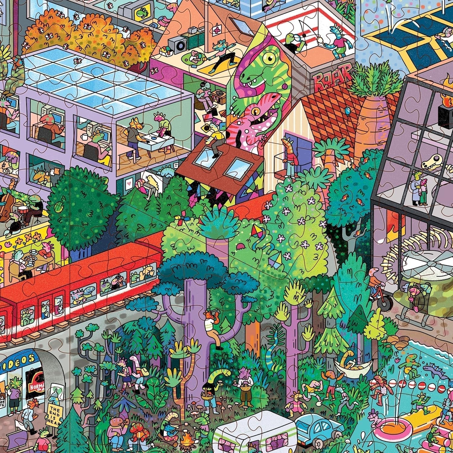 Big Rockstadt – 1000-teiliges Puzzle von The Magic Puzzle Company – Serie Vier Puzzle Naty Shop