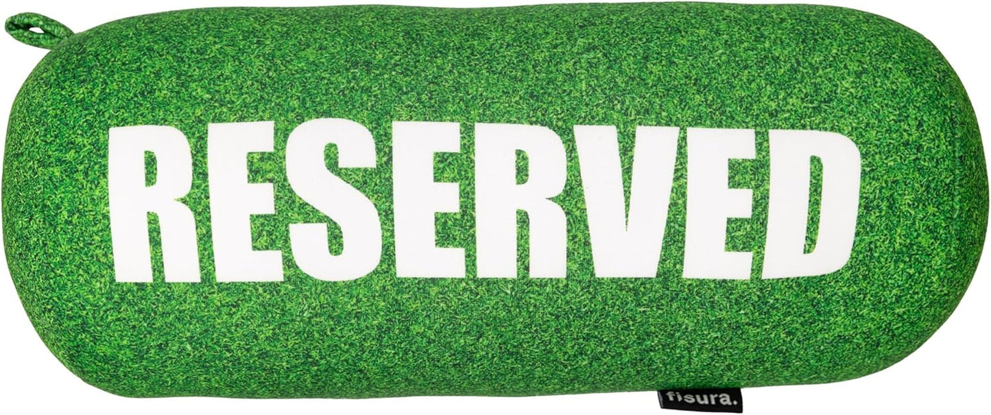 FISURA Strandkissen, Farbverlauf, 29 x 12 cm, Entspannungskissen, rosa, originelles Reisekissen, Polyester-Campingkissen, zerlegt, Naty Shop Reisekissen reserviert