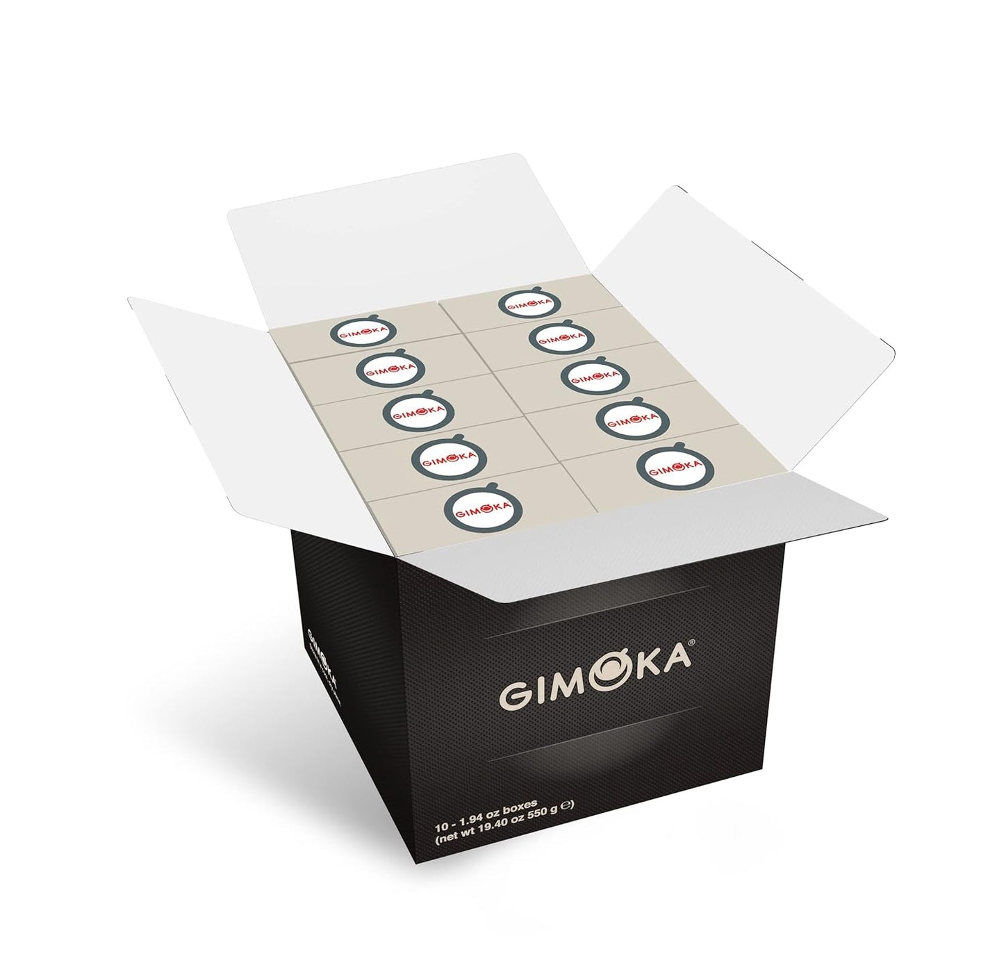 Gimoka Kaffeekapseln Espresso Deciso, Intensität 13/13-100 Kapsel – kompatibel mit Nespresso* Haushalts-Espressomaschinen – 100 Stück (10 x 10 Getränke) – hergestellt in Italien